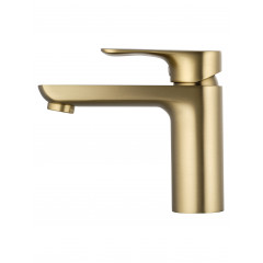 Смеситель для раковины WONZON & WOGHAND Line, Брашированное золото (WW-A40732-BG)