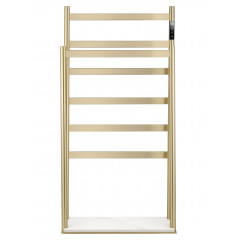Полотенцесушитель электрический напольный WONZON & WOGHAND ESSEN, Брашированное золото (WW-A407-BG)