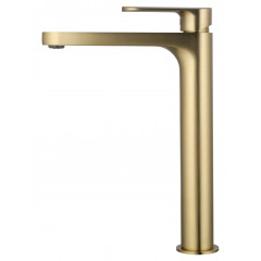 Смеситель для раковины высокий WONZON & WOGHAND, Брашированное золото (WW-H1034-BG)