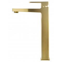 Смеситель для раковины высокий WONZON & WOGHAND CUBE 2.0, Брашированное золото (WW-88019068-BG)