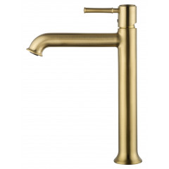 Смеситель для раковины высокий WONZON & WOGHAND TOR, Брашированное золото (WW-88019073-BG)