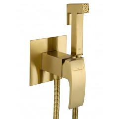 Смеситель с гигиеническим душем встраиваемый WONZON & WOGHAND FIT, Брашированное золото (WW-88829009-BG)