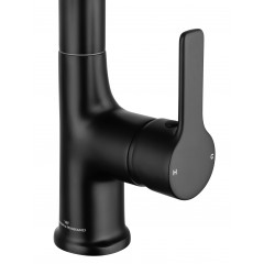 Смеситель для раковины с выдвижным изливом WONZON & WOGHAND, Черный матовый (WW-FE01L212-MB)