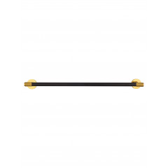 Полотенцедержатель двойной WONZON & WOGHAND MAJESTIC, Черный/Золото (WW-9211)