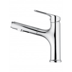 Смеситель для раковины с выдвижным изливом WONZON & WOGHAND, Хром (WW-AE4151-CR)