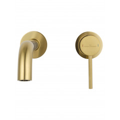 Смеситель для раковины встраиваемый WONZON & WOGHAND STICK, Брашированное золото (WW-88869017-BG)