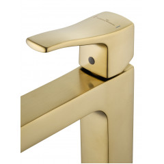 Смеситель для раковины высокий WONZON & WOGHAND FLEX, Брашированное золото (WW-88019072-BG)