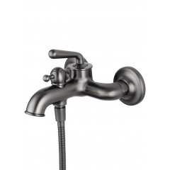 Смеситель для ванны с душем WONZON & WOGHAND STEAM, Темный графит (WW-88639008-BGM)