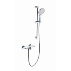 Смеситель для душа с гарнитуром WONZON & WOGHAND ClickPlate, Хром (WW-B2052-A-CR)