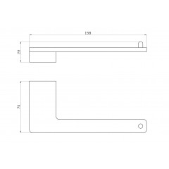 Держатель для туалетной бумаги без крышки WONZON & WOGHAND ECLIPSE, Глянцевое золото (WW-9116-LG)