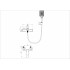 Смеситель для ванны с душем WONZON & WOGHAND EDGE, Хром (WW-88639003A-CR)