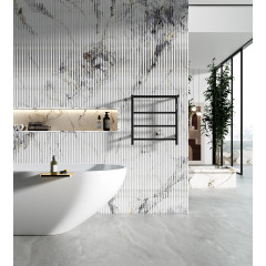 Полотенцесушитель электрический с полкой WONZON & WOGHAND BONN, Черный матовый (WW-AL402-MB)