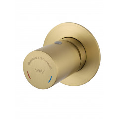 Смеситель для раковины встраиваемый WONZON & WOGHAND, Брашированное золото (WW-105-BG)