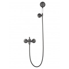 Смеситель для ванны с душем WONZON & WOGHAND STEAM, Темный графит (WW-88639008-BGM)