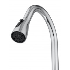 Смеситель для кухни с выдвижным изливом WONZON & WOGHAND, Хром (WW-AE54123-CR)