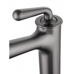 Смеситель для раковины высокий WONZON & WOGHAND STEAM, Темный графит (WW-88239008-BGM)