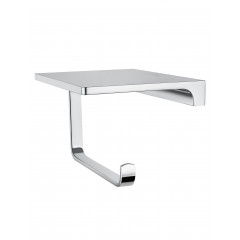 Держатель для туалетной бумаги с полкой WONZON & WOGHAND ECLIPSE, Хром (WW-9126-CR)