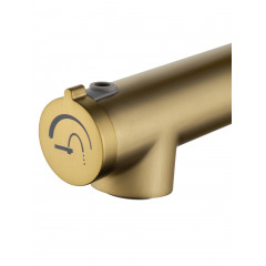 Смеситель для раковины с функцией полоскания WONZON & WOGHAND, Брашированное золото (WW-H1017-BG)