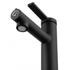 Смеситель для раковины с функцией полоскания WONZON & WOGHAND, Черный матовый (WW-H1017-MB)