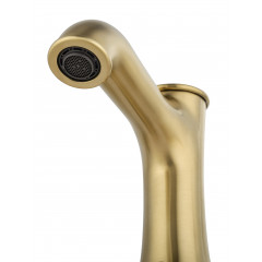 Смеситель для раковины на 3 отверстия WONZON & WOGHAND STEAM, Брашированное золото (WW-88159008- BG)