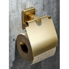 Держатель для туалетной бумаги с крышкой WONZON & WOGHAND ROMA, Бронза (WW-7226)