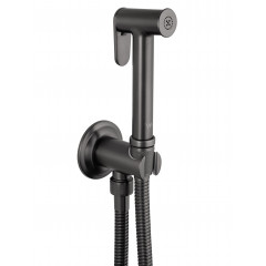 Смеситель с гигиеническим душем встраиваемый WONZON & WOGHAND STEAM, Темный графит (WW-88849008-BGM)
