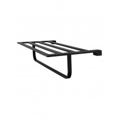 Полотенцедержатель с полкой WONZON & WOGHAND ECLIPSE, Черный (WW-9181-BL)