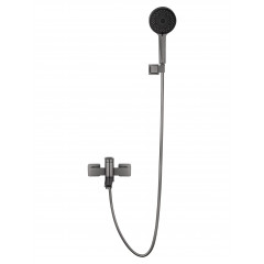 Смеситель для ванны с душем WONZON & WOGHAND FRAME, Темный графит (WW-88639010-BGM)