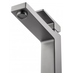 Смеситель для раковины высокий WONZON & WOGHAND CUBE 2.0, Темный графит (WW-88019068-BGM)