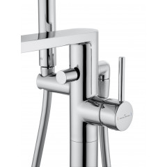 Смеситель для ванны напольного монтажа WONZON & WOGHAND STICK, Хром (WW-88649901-CR)
