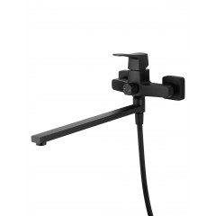 Смеситель для ванны WONZON & WOGHAND FLEX, Черный матовый (WW-639906-MB)