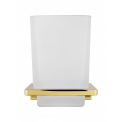 Стакан для зубных щеток с держателем WONZON & WOGHAND ECLIPSE, Глянцевое золото (WW-9121-LG)