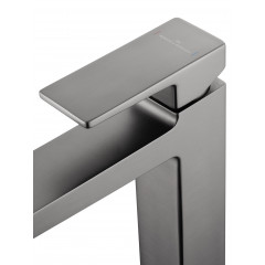 Смеситель для раковины высокий WONZON & WOGHAND CUBE 2.0, Темный графит (WW-88019068-BGM)