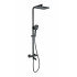 Душевая система с термостатом WONZON & WOGHAND STAY 3, Черный матовый (WW-B3026-T1-MB)