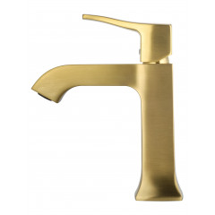 Смеситель для раковины WONZON & WOGHAND FLEX, Брашированное золото (WW-88018072-BG)