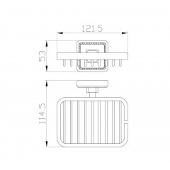 Мыльница с держателем WONZON & WOGHAND ROMA, Бронза (WW-7224)