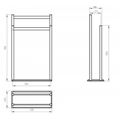 Стойка для полотенец WONZON & WOGHAND, Темный графит (WW-V4901-GM)