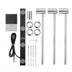 Полотенцесушитель электрический встраиваемый WONZON & WOGHAND HAMBURG, Хром (WW-AL313-CR)