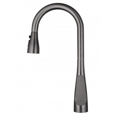 Смеситель для кухни с выдвижным изливом WONZON & WOGHAND, Темный графит (WW-121E201B-BGG)