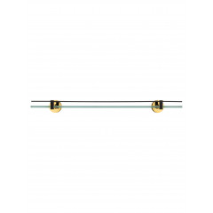 Стеклянная полка для ванной WONZON & WOGHAND MAJESTIC, Черный/Золото (WW-9227)