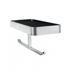 Двойной держатель для туалетной бумаги с полкой WONZON & WOGHAND LOTTE, Хром (WW-8356A)