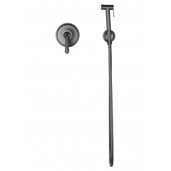 Смеситель с гигиеническим душем встраиваемый WONZON & WOGHAND STEAM, Темный графит (WW-88849008-BGM)