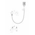 Смеситель для ванны с душем WONZON & WOGHAND CUBE, Хром (WW-88639016-CR)