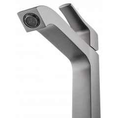 Смеситель для раковины высокий WONZON & WOGHAND FLEX, Темный графит (WW-88019072-BGM)