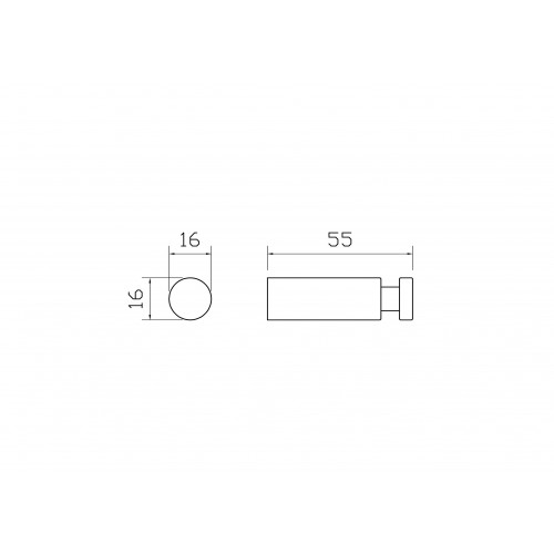 Крючок для ванной WONZON & WOGHAND EASY, Хром (WW-8105-2-CR)