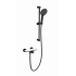 Смеситель для душа с гарнитуром WONZON & WOGHAND ClickPlate, Черный матовый (WW-B2052-A-MB)