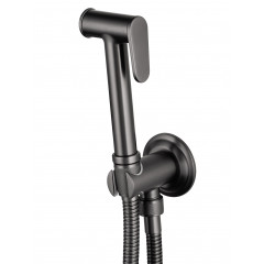 Смеситель с гигиеническим душем встраиваемый WONZON & WOGHAND STEAM, Темный графит (WW-88849008-BGM)