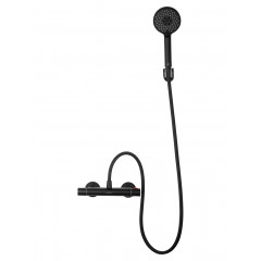 Смеситель для душа с термостатом WONZON & WOGHAND INN 5, Черный матовый (WW-B1005-A-MB)