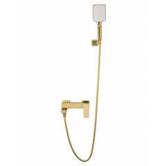 Смеситель для ванны с душем WONZON & WOGHAND CUBE 2.0, Брашированное золото (WW-88037068-BG)