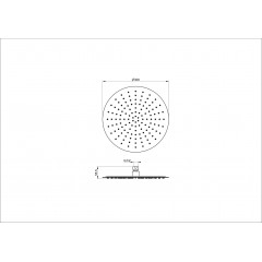 Верхний душ WONZON & WOGHAND, Брашированное золото (WW-88DP04-BG)
